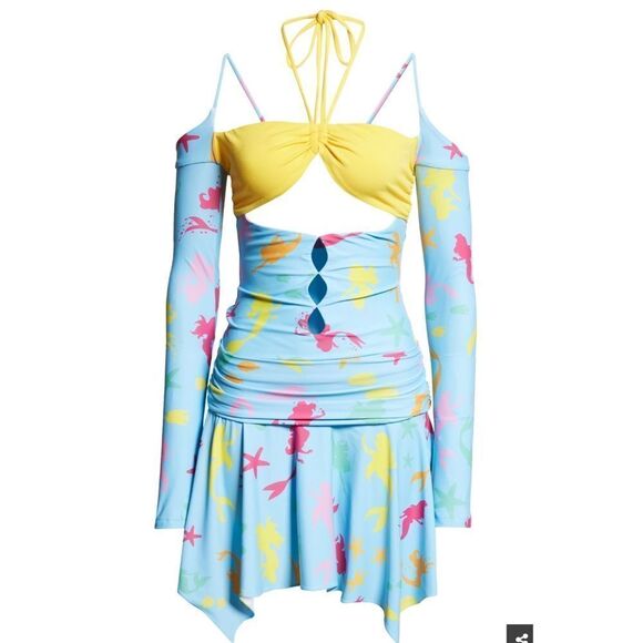 Marshall Columbia X Ariel Disney Dress Top Halter XS - Picture 1 of 11